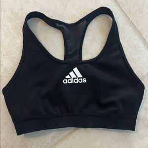 Adidas Black Sports Bra with Racerback Design